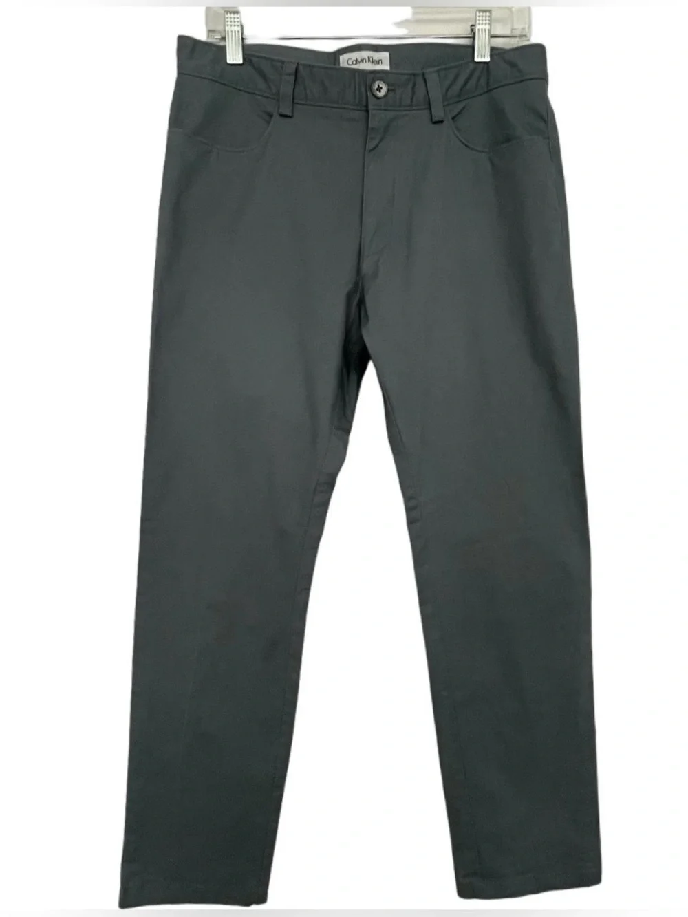 Calvin Klein Men’s Slim Fit Stretch Chino Pants - Grey 32L x 32W
